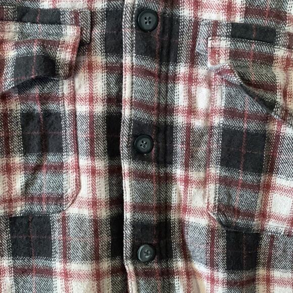 Levis mens large fleece lined plaid jacket gorp cool red black lumberjack outdoo - Picture 9 of 11